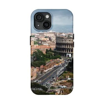 Colosseum Rome Italy Aerial City View