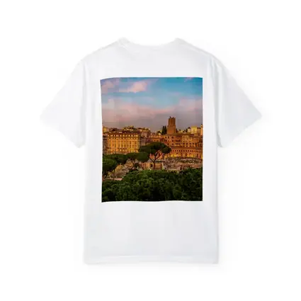 Rome Italy Skyline at Golden Sunset