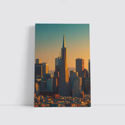 Transamerica Pyramid San Francisco Golden Skyline