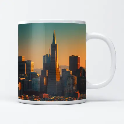 Transamerica Pyramid San Francisco Golden Skyline