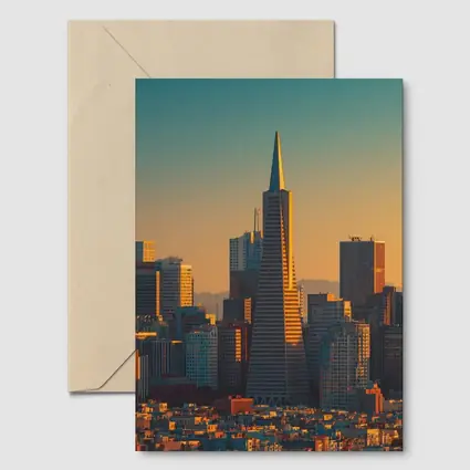 Transamerica Pyramid San Francisco Golden Skyline