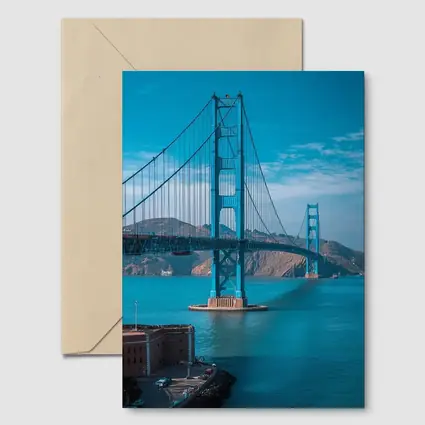 Golden Gate Bridge San Francisco Blue Sky