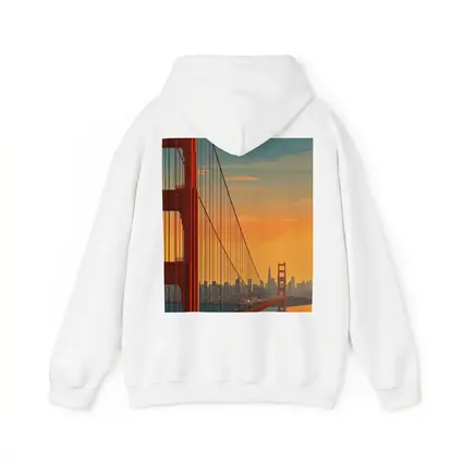 Golden Gate Bridge San Francisco Sunset Illustration