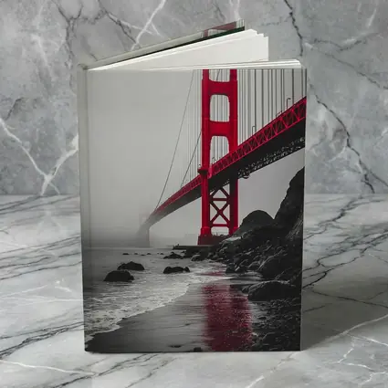 Golden Gate Bridge Red Foggy San Francisco