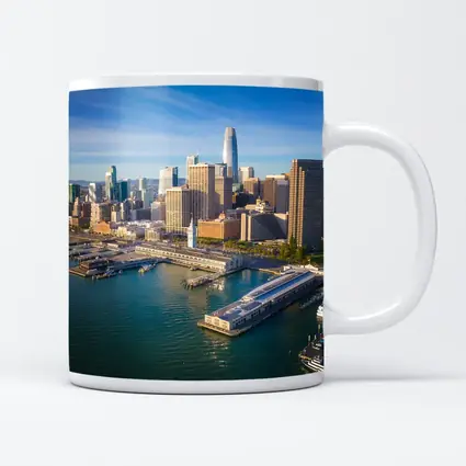 San Francisco Skyline Aerial Waterfront Bay View