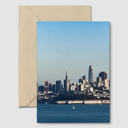 San Francisco Skyline Bay Water Clear Sky