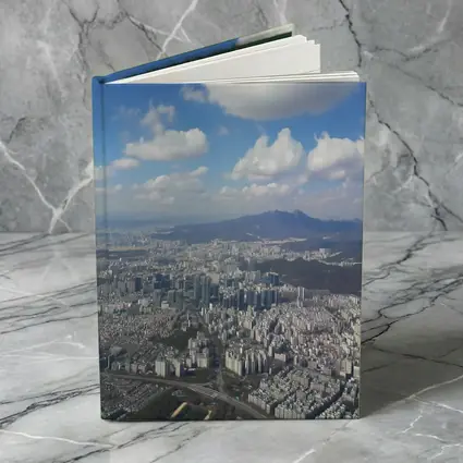Seoul City Aerial View Blue Sky
