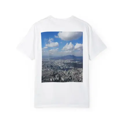 Seoul City Aerial View Blue Sky