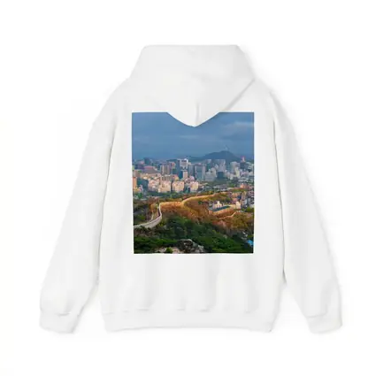 Seoul Skyline With Ancient City Wall