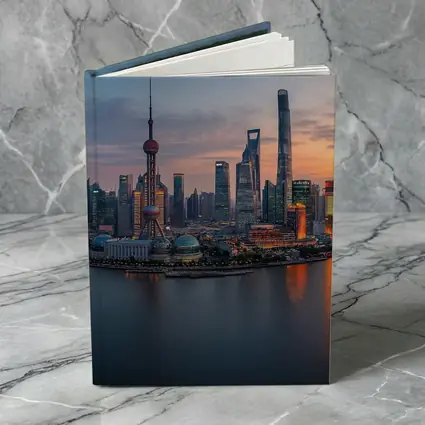 Shanghai Skyline Sunset Over Huangpu River