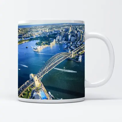Sydney Harbour Bridge Aerial City View