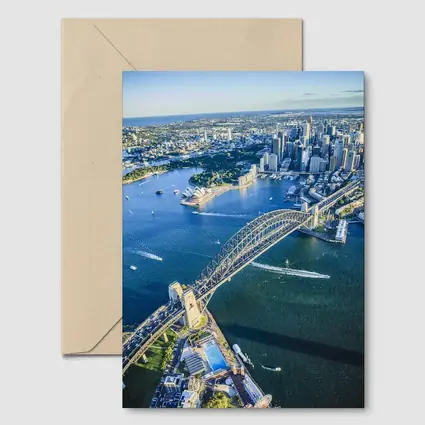 Sydney Harbour Bridge Aerial City View