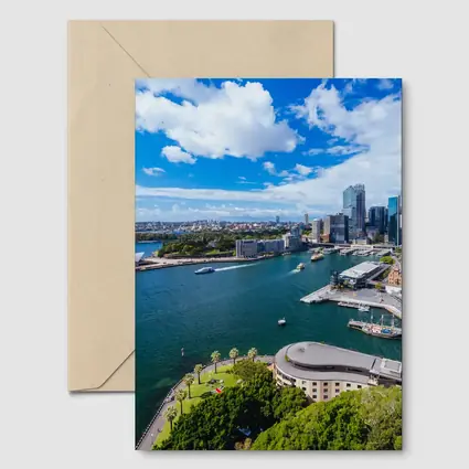 Sydney Opera House Harbour Skyline Aerial View
