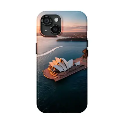 Sydney Opera House Aerial Sunset Harbor View