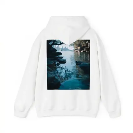 Rocky Shore City Skyline Reflection Water