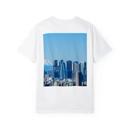 Tokyo Skyline Mount Fuji Blue Sky