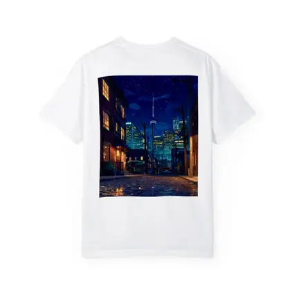 Toronto CN Tower Anime Night Street Scene
