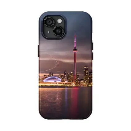 Toronto Skyline CN Tower Dusk Waterfront