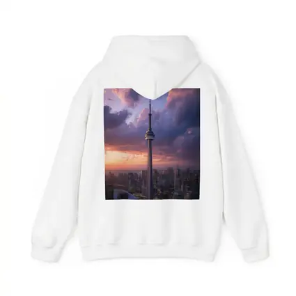 CN Tower Toronto Skyline Dramatic Sunset Sky