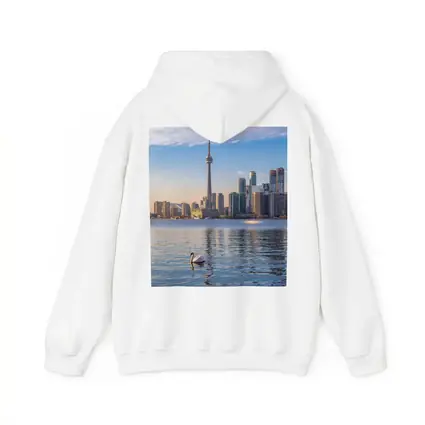 Toronto Skyline Swan on Lake Ontario