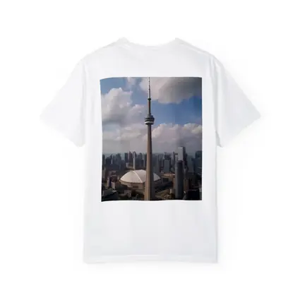 CN Tower Toronto Skyline Cloudy Day