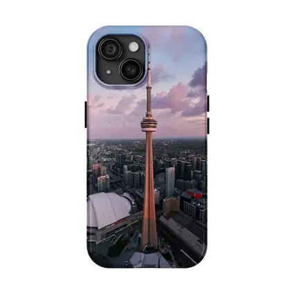 CN Tower Toronto Skyline Aerial Sunset View