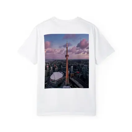 CN Tower Toronto Skyline Aerial Sunset View