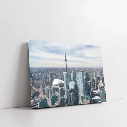 Toronto CN Tower Skyline Aerial City View