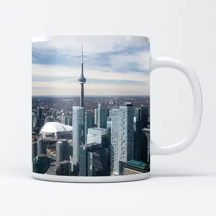 Toronto CN Tower Skyline Aerial City View