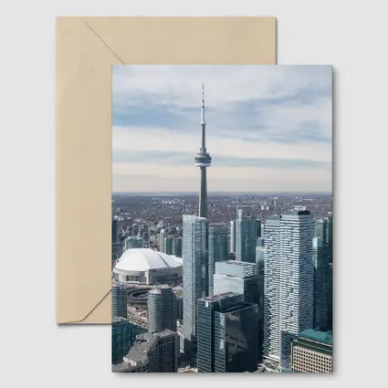 Toronto CN Tower Skyline Aerial City View
