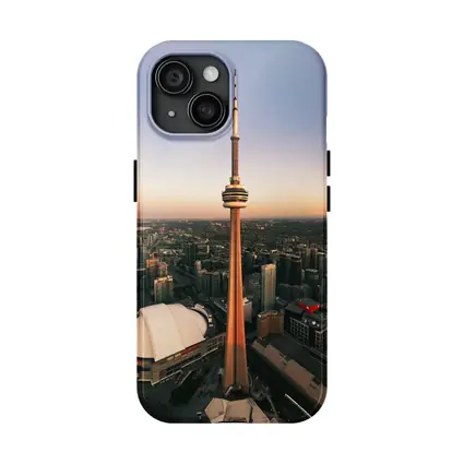 CN Tower Toronto Skyline Sunset Aerial View