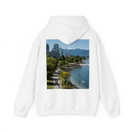Vancouver Seawall Skyline Mountains Water View
