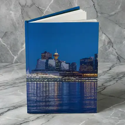 Vancouver Canada City Skyline Blue Dusk
