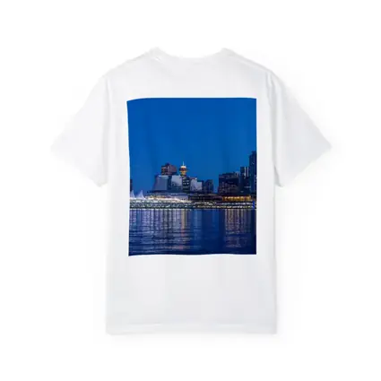 Vancouver Canada City Skyline Blue Dusk