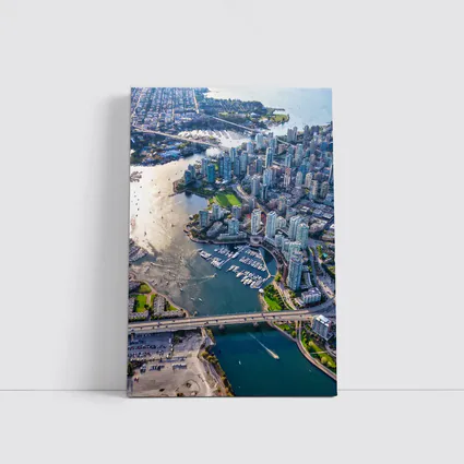 Vancouver Canada Aerial City Marina View