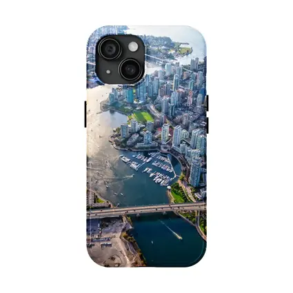 Vancouver Canada Aerial City Marina View