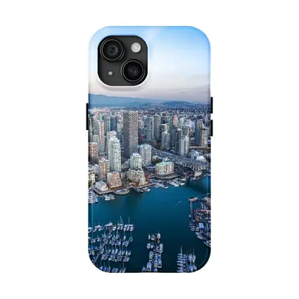 Vancouver Canada Aerial City Skyline Marina