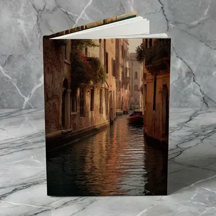 Venice Canal Narrow Water Warm Golden Light