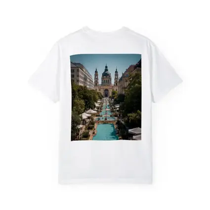 St Stephen Basilica Budapest Summer Fountains