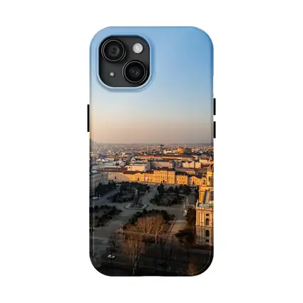 Vienna Austria Aerial City View Sunset