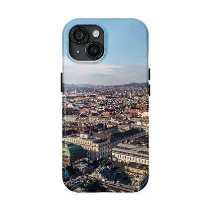 Vienna City Aerial View St Stephens Cathedral