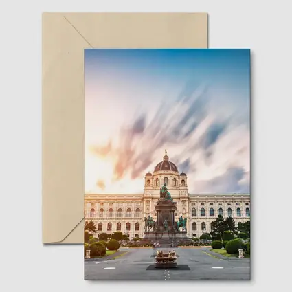 Vienna Natural History Museum Sunset Dramatic Sky