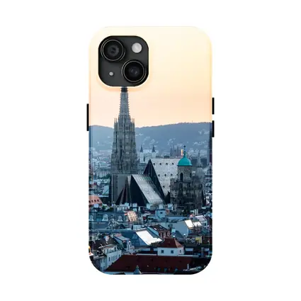 St Stephens Cathedral Vienna City Skyline Sunset