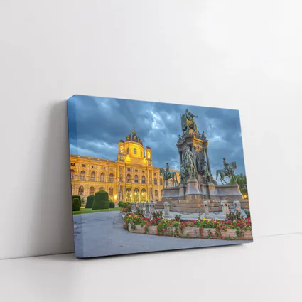 Maria Theresa Monument Vienna Austria Dusk