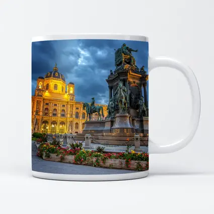 Maria Theresa Monument Vienna Austria Dusk