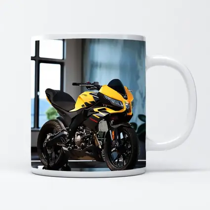 Yellow Black Sport Bike Indoor Studio
