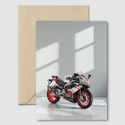 Aprilia RS660 Sport Bike White Studio