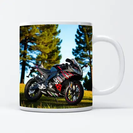 Aprilia Sport Bike Black Red Outdoor Grass