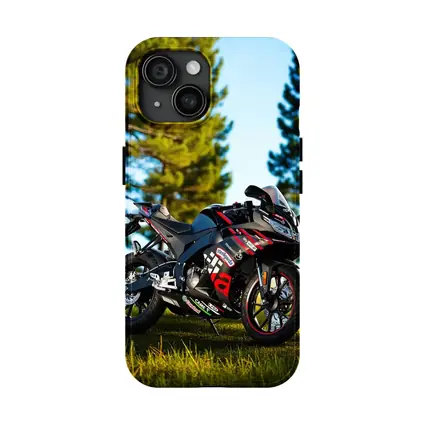 Aprilia Sport Bike Black Red Outdoor Grass