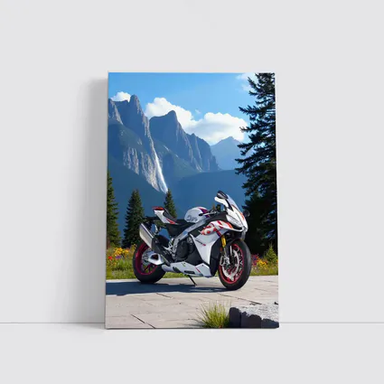 Sport Bike Superbike Mountain Waterfall Scenic View